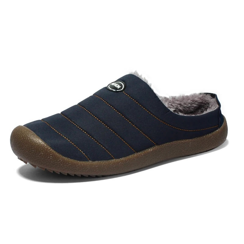 Comfortable Men's Slippers - Warmly Lined for Winter Days