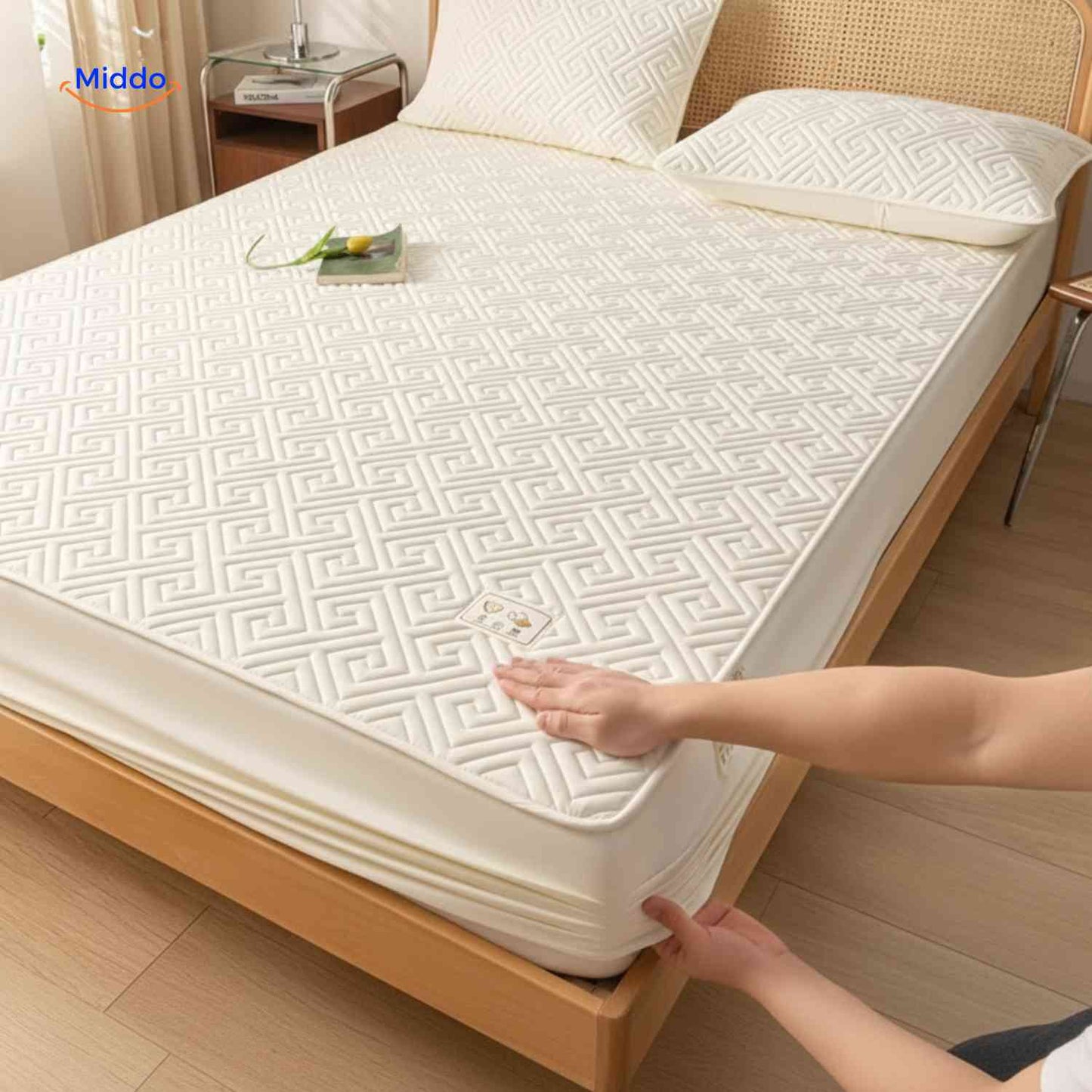 Comfortora™ Mattress Protector | Waterproof, Antibacterial, and Breathable