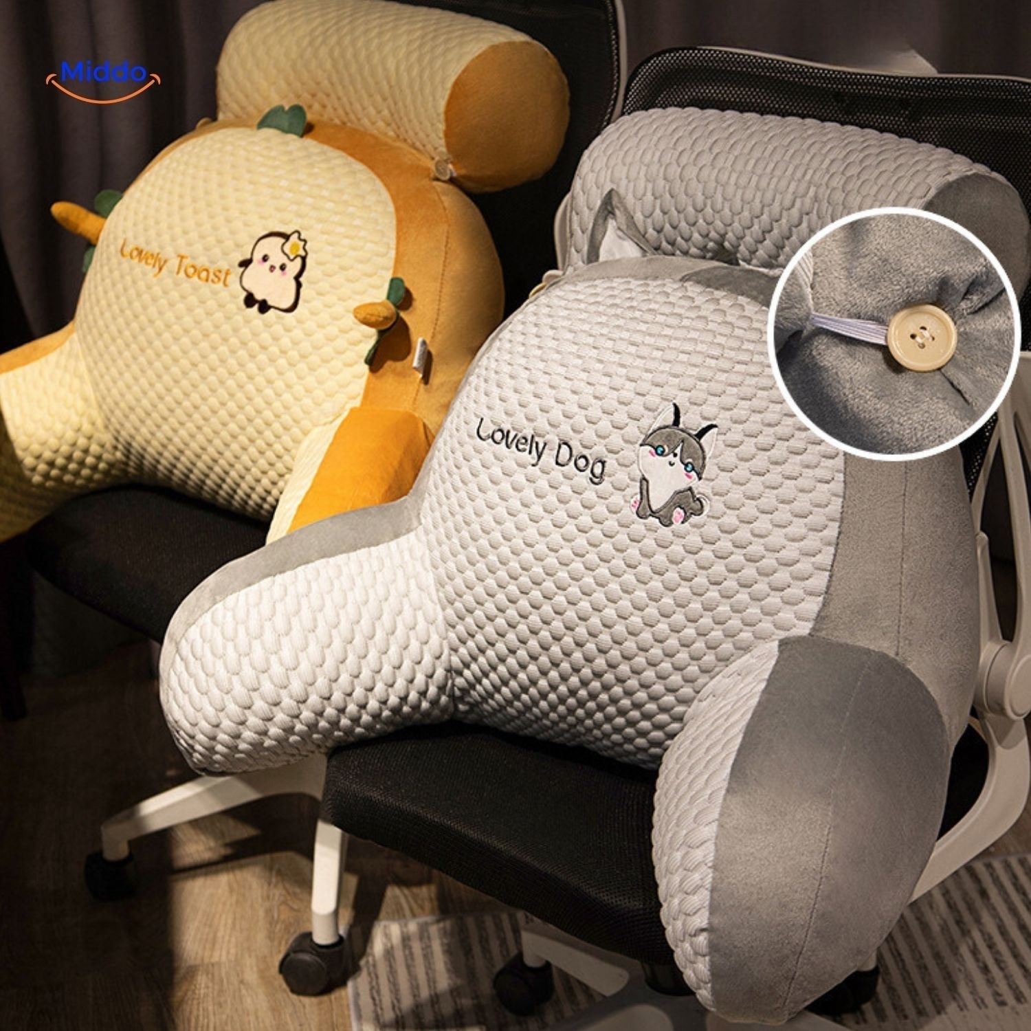 ComfyBack™ Back Support Cushion | Soft Lumbar Pillow for Sofa & Bed