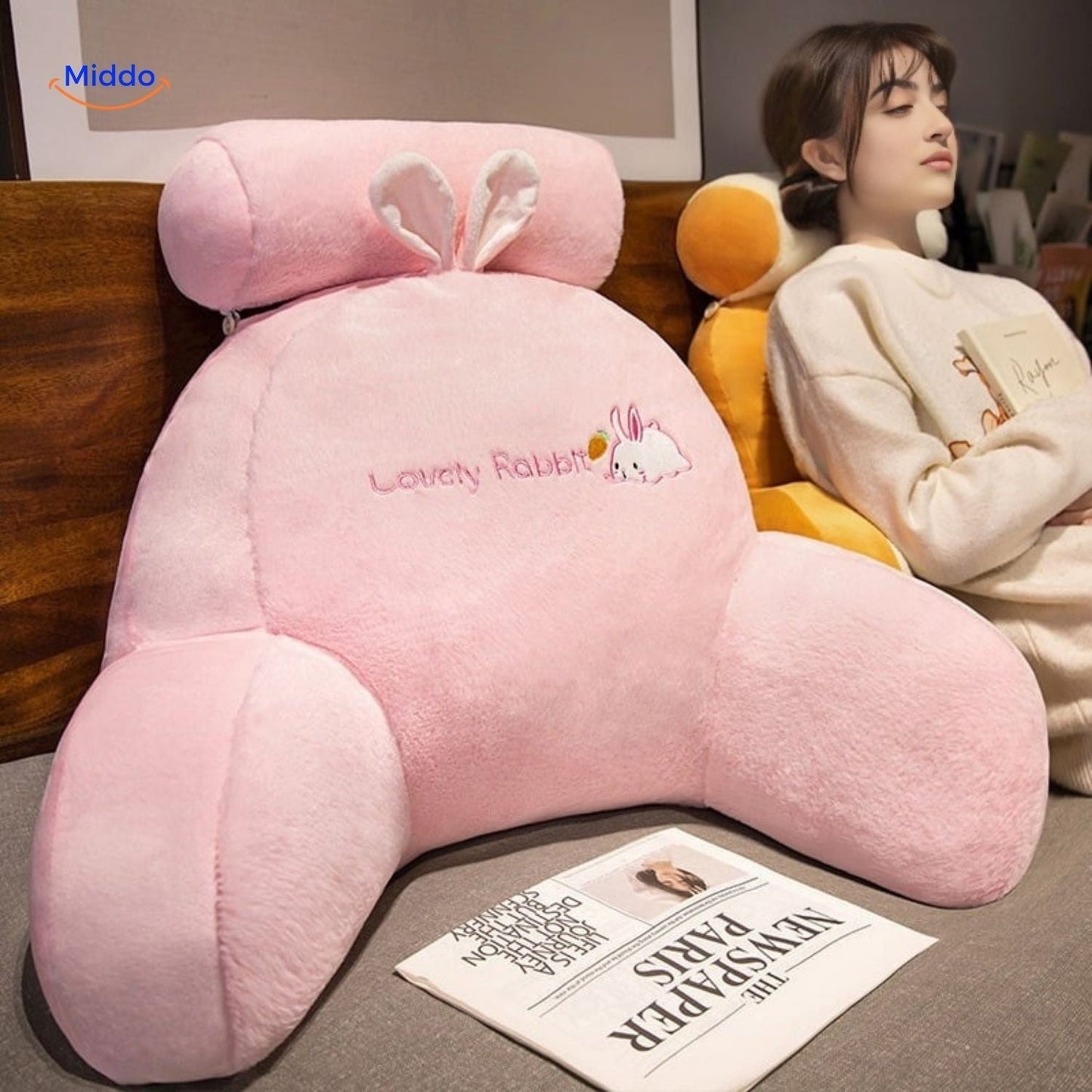 ComfyBack™ Back Support Cushion | Soft Lumbar Pillow for Sofa & Bed