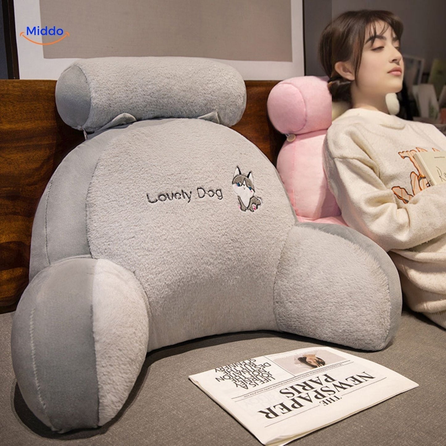 ComfyBack™ Back Support Cushion | Soft Lumbar Pillow for Sofa & Bed