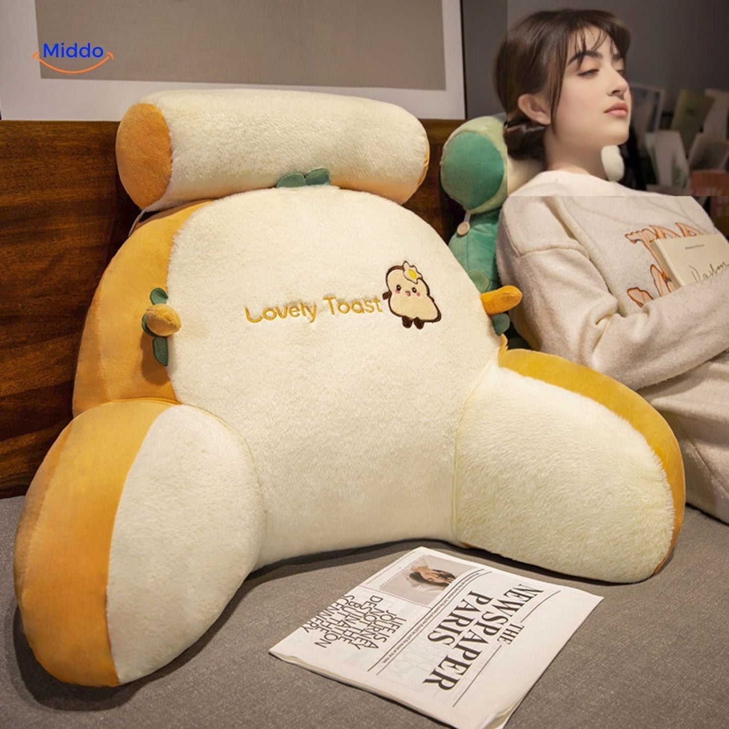 ComfyBack™ Back Support Cushion | Soft Lumbar Pillow for Sofa & Bed