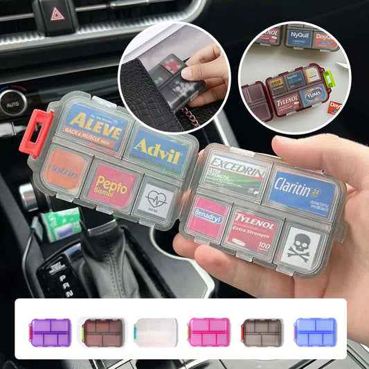 Compact Portable Travel Pill Organizer with 161 Labels