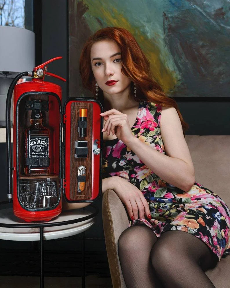 Concealed Bar - Fire Extinguisher Design - Unique and Stylish