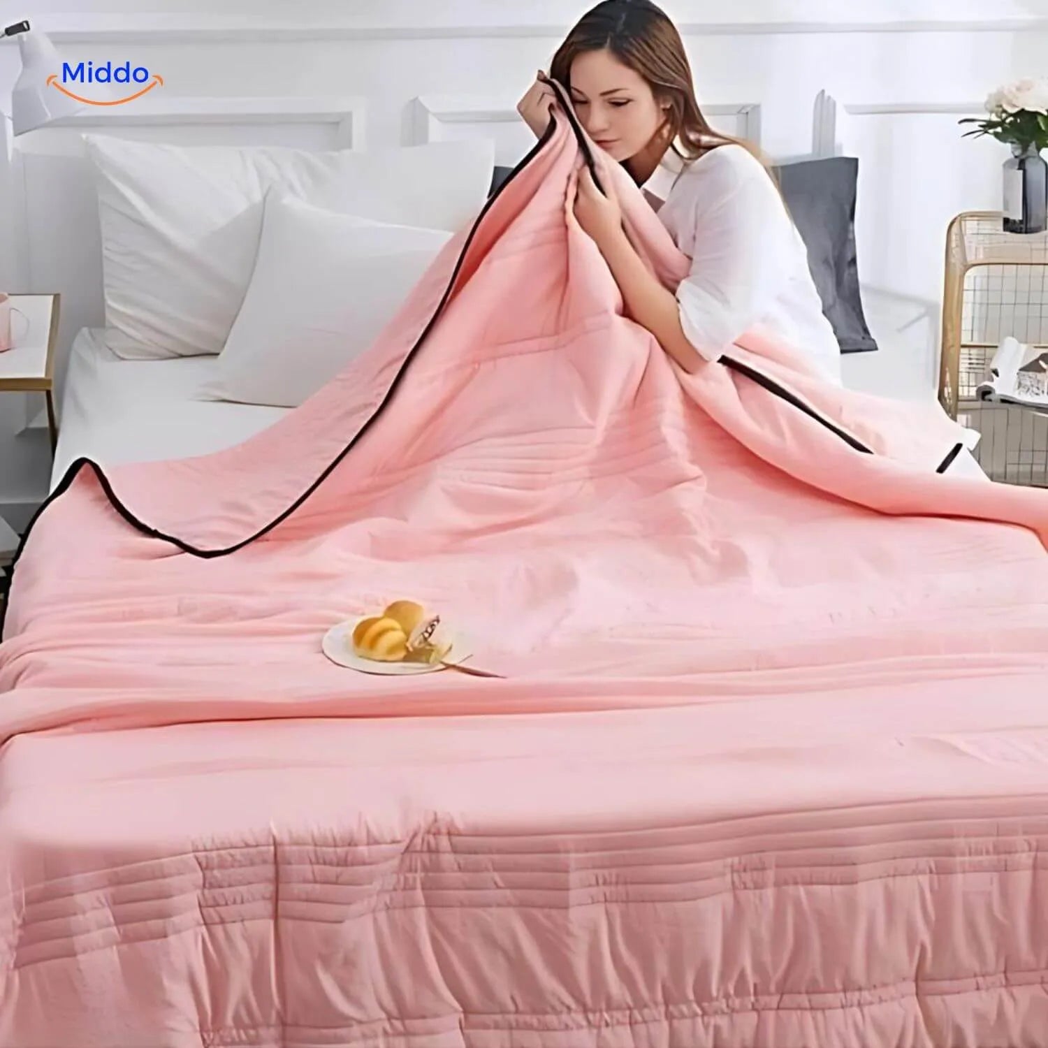 Coolwave™ Cooling Blanket | Breathable and Lightweight for Stylish Summer Comfort!