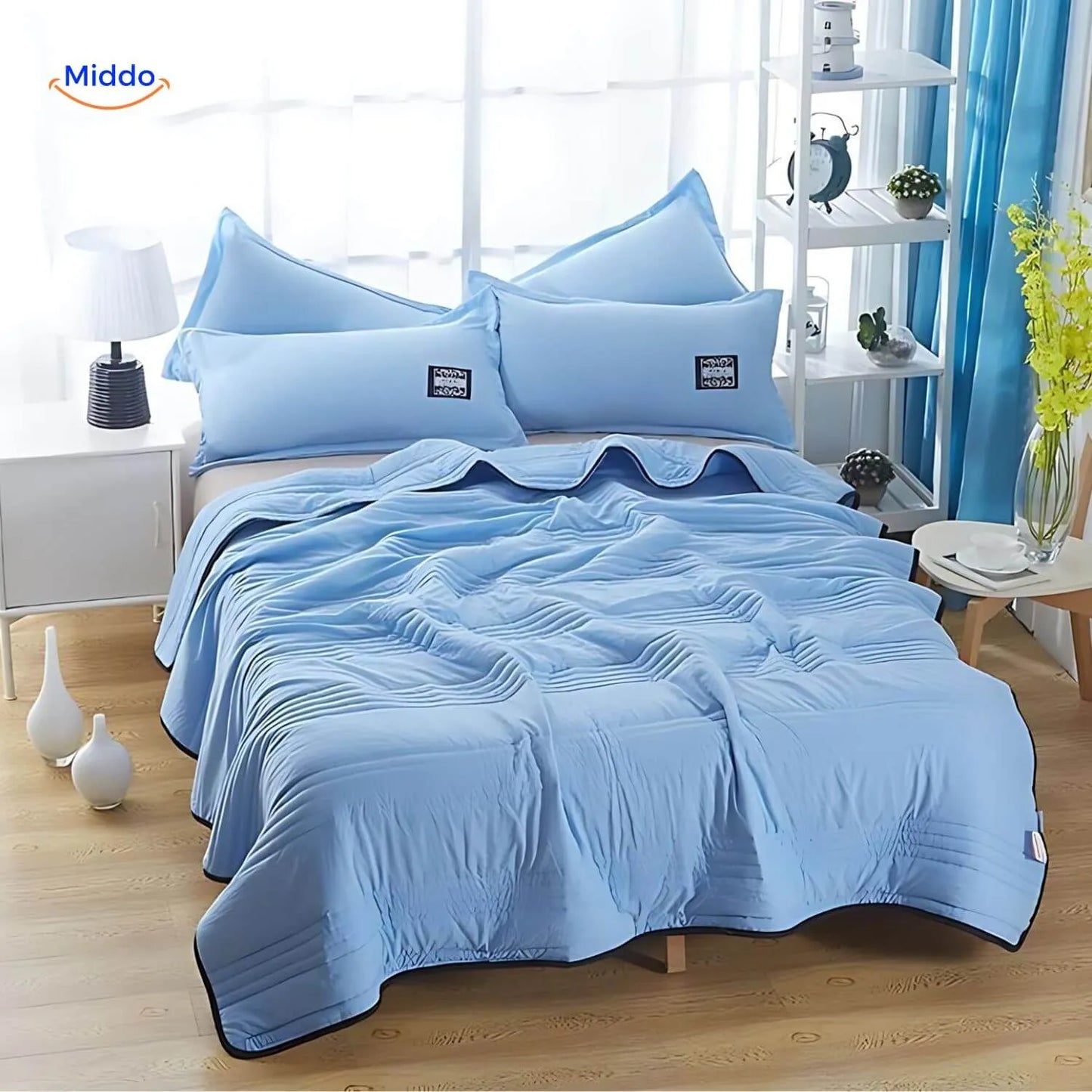 Coolwave™ Cooling Blanket | Breathable and Lightweight for Stylish Summer Comfort!