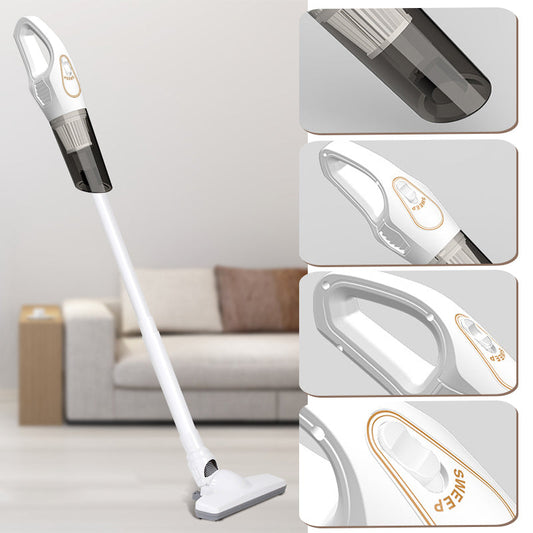 Cordless Handheld Vacuum Cleaner for Home and Car, White/Black