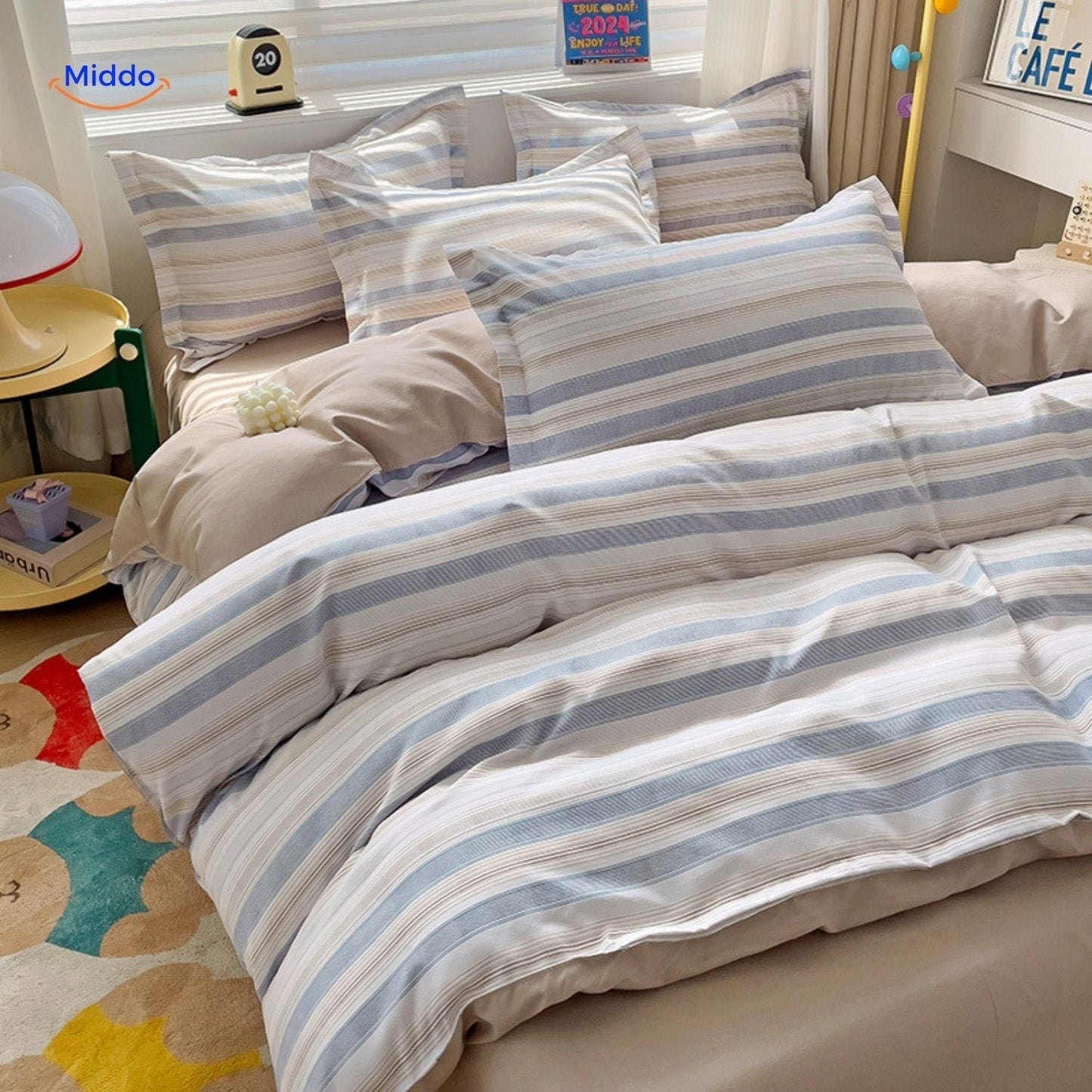 CottonNest™ | Cotton Bedding for Mother & Baby, 4-Piece Set