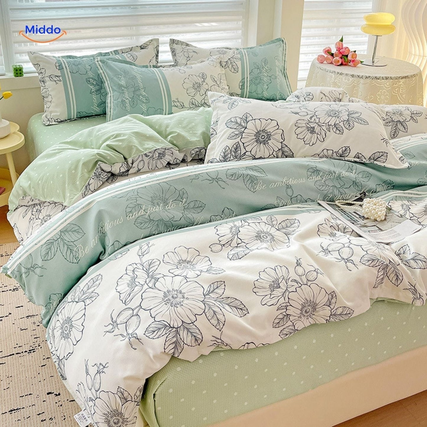 CottonNest™ | Cotton Bedding for Mother & Baby, 4-Piece Set