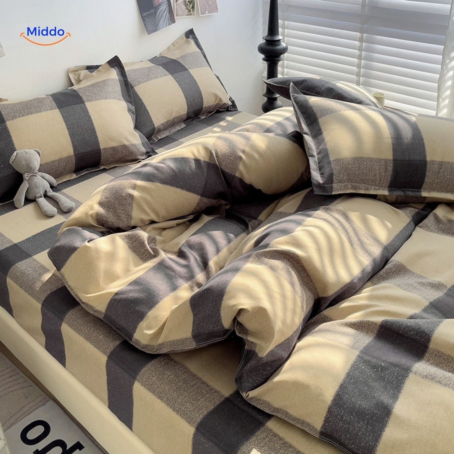 CottonNest™ | Cotton Bedding for Mother & Baby, 4-Piece Set