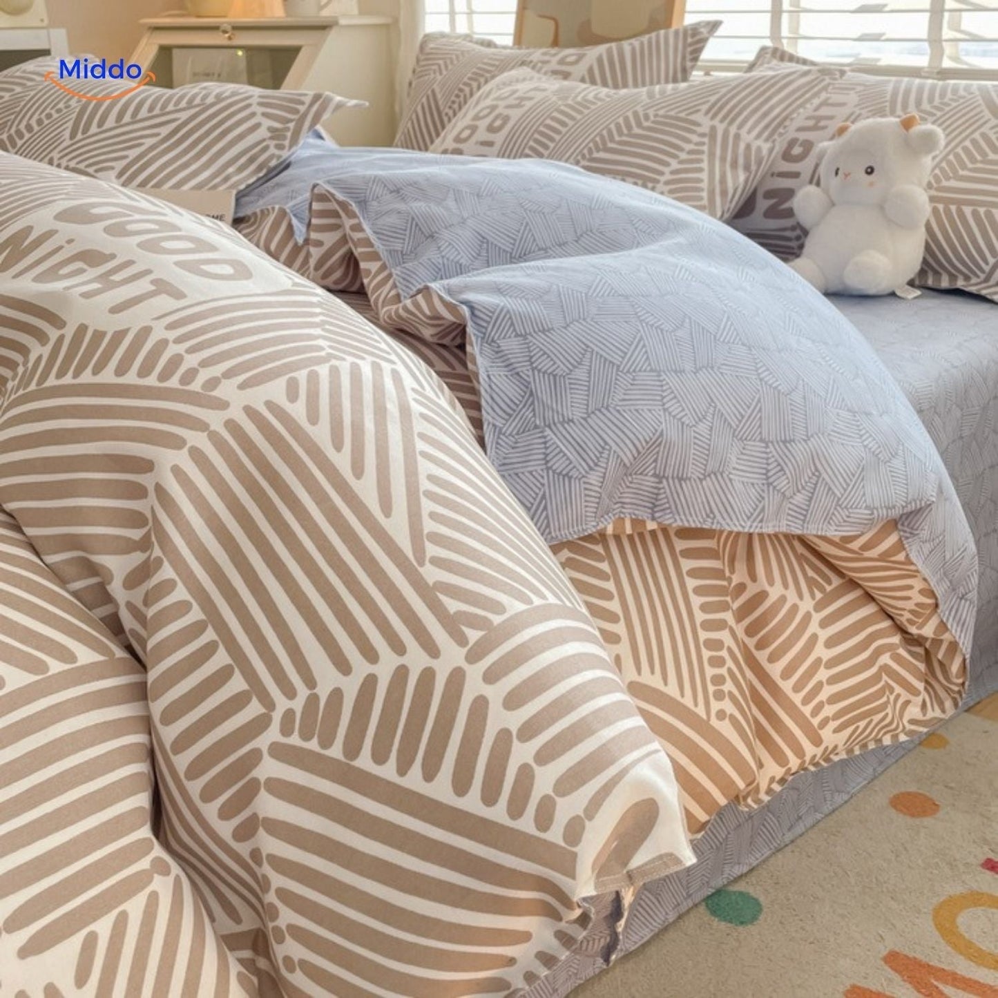 CottonNest™ | Cotton Bedding for Mother & Baby, 4-Piece Set