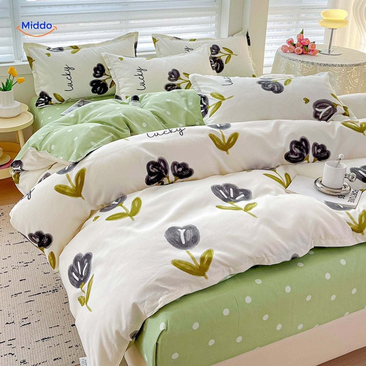 CottonNest™ | Cotton Bedding for Mother & Baby, 4-Piece Set