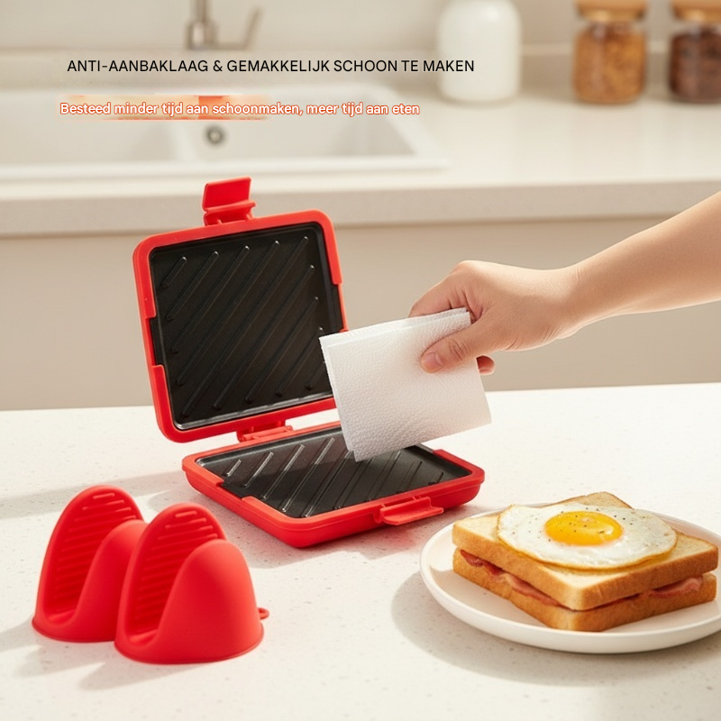 CrispyChef™ | Ready in 3 minutes, without stuck food residues