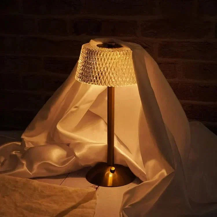 Crystal Rechargeable LED Cordless Table Lamp
