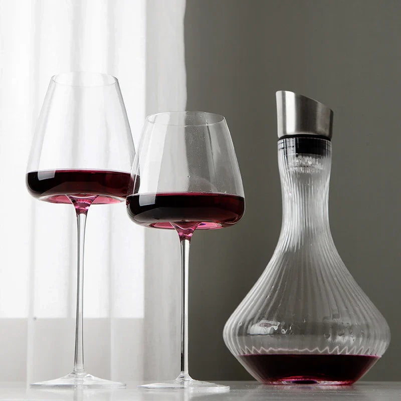 Crystal Wine Glasses | LuxeSip | Handmade Elegance