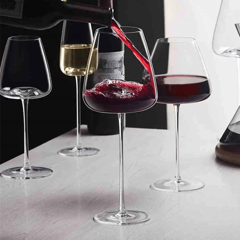 Crystal Wine Glasses | LuxeSip | Handmade Elegance