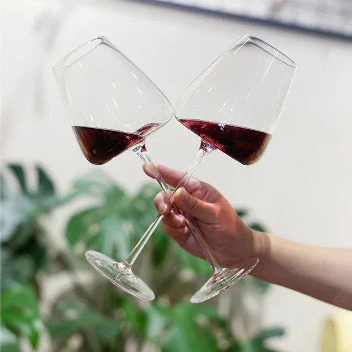Crystal Wine Glasses | LuxeSip | Handmade Elegance