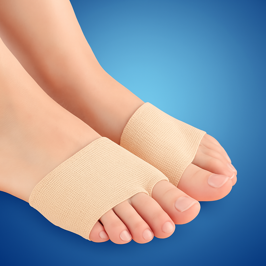 CushionFlex Forefoot Protection | Silicone Gel Cushion - Absorbs Shock on Foot - Pain Relief - for Metatarsalgia - Daily Comfort Closora