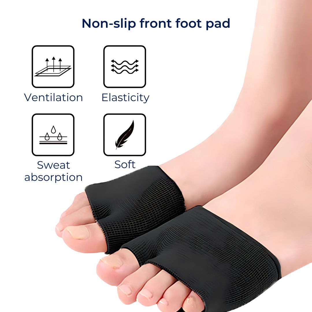 CushionFlex Forefoot Protection | Silicone Gel Cushion - Absorbs Shock on Foot - Pain Relief - for Metatarsalgia - Daily Comfort Closora