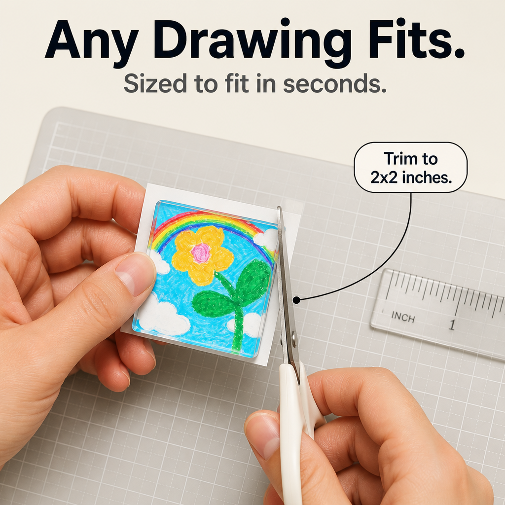 Custom Kids' Drawing Acrylic Fridge Magnets
