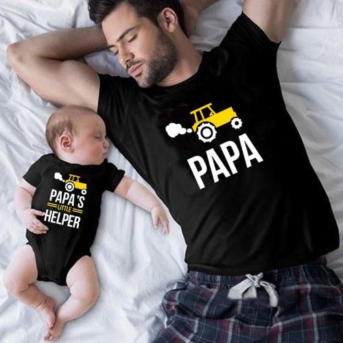 Dad and Son Matching T-Shirts - Dad & Little Helper Tees