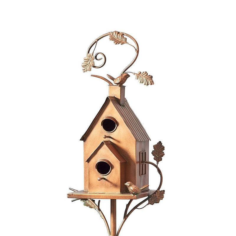 Decorative Birdhouses Garden Stakes Metal Outdoor