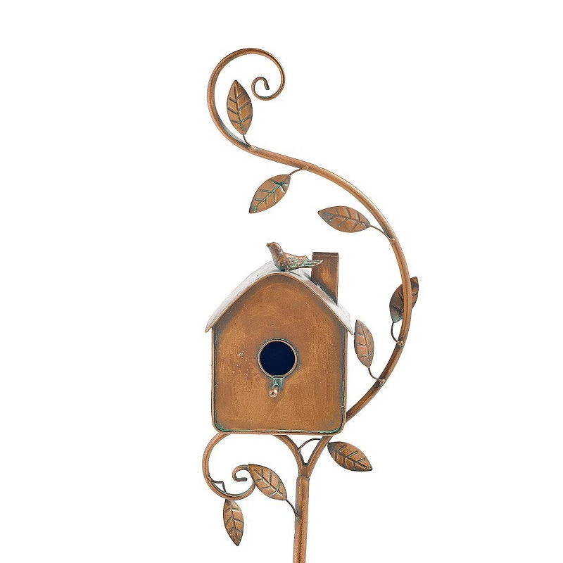 Decorative Birdhouses Garden Stakes Metal Outdoor
