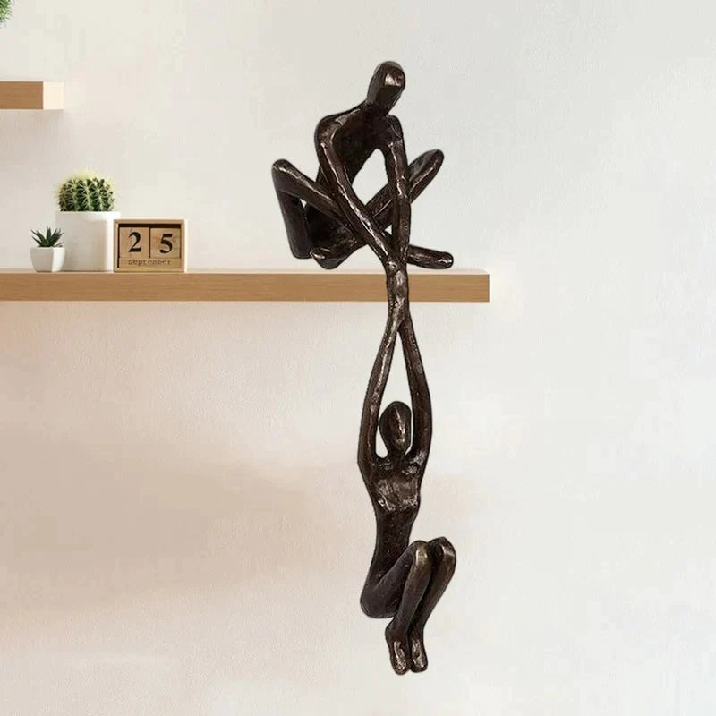 Decorative Love Figurine - Unique Sculpture Adding Balance and Style
