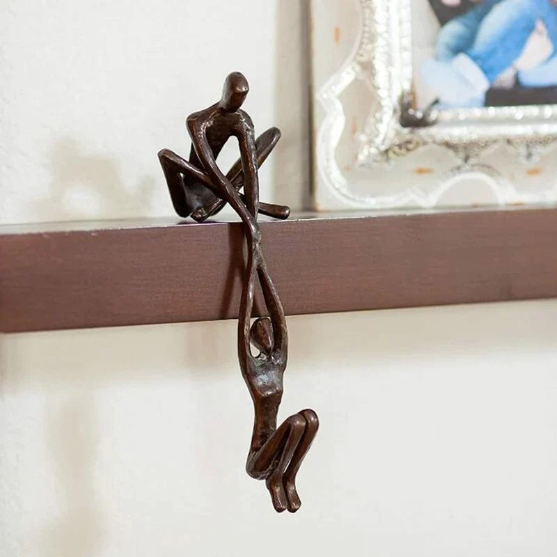 Decorative Love Figurine - Unique Sculpture Adding Balance and Style