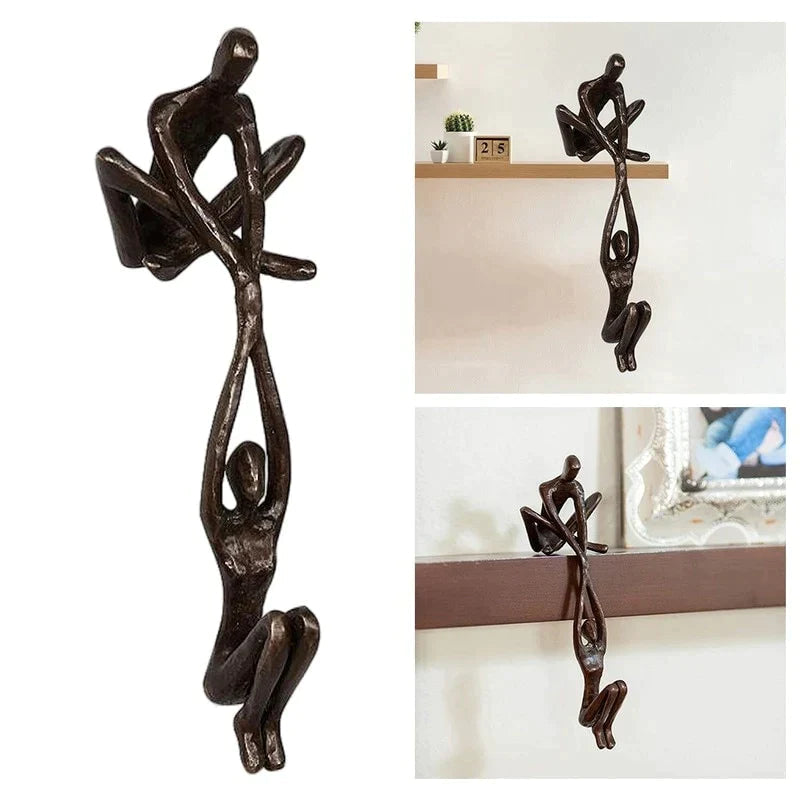 Decorative Love Figurine - Unique Sculpture Adding Balance and Style