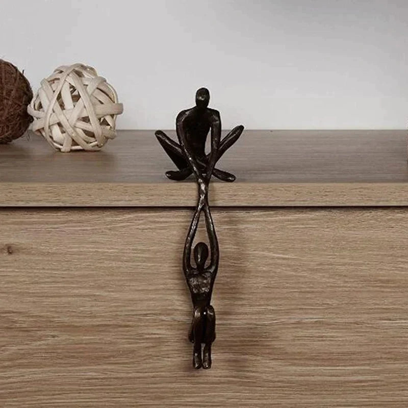 Decorative Love Figurine - Unique Sculpture Adding Balance and Style