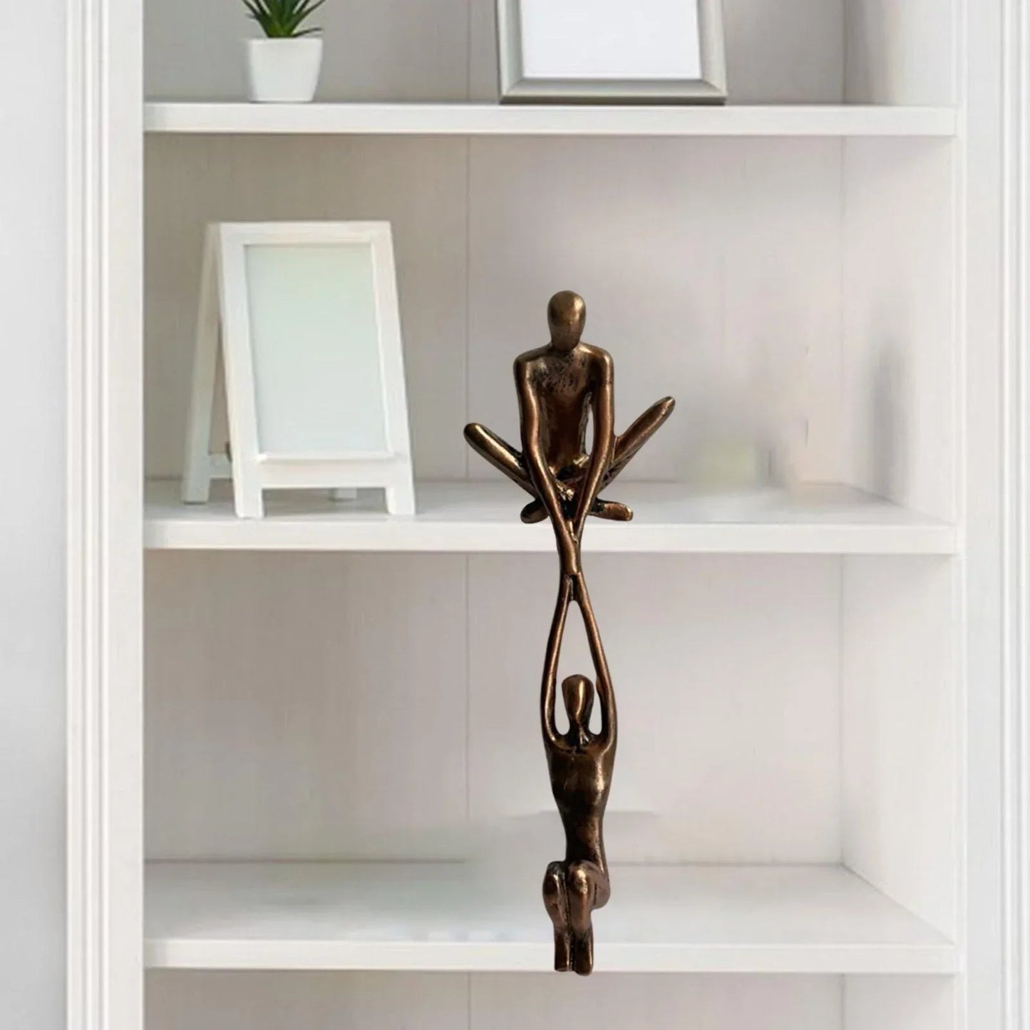 Decorative Love Figurine - Unique Sculpture Adding Balance and Style