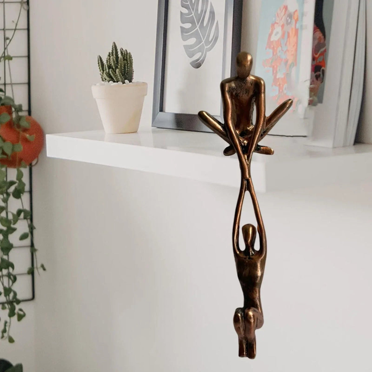Decorative Love Figurine - Unique Sculpture Adding Balance and Style