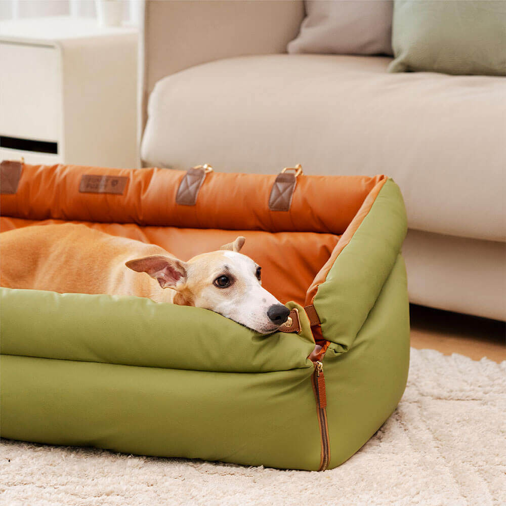 Deluxe Dog Seat for Car - Faux Leather Comfort | Urban Voyager
