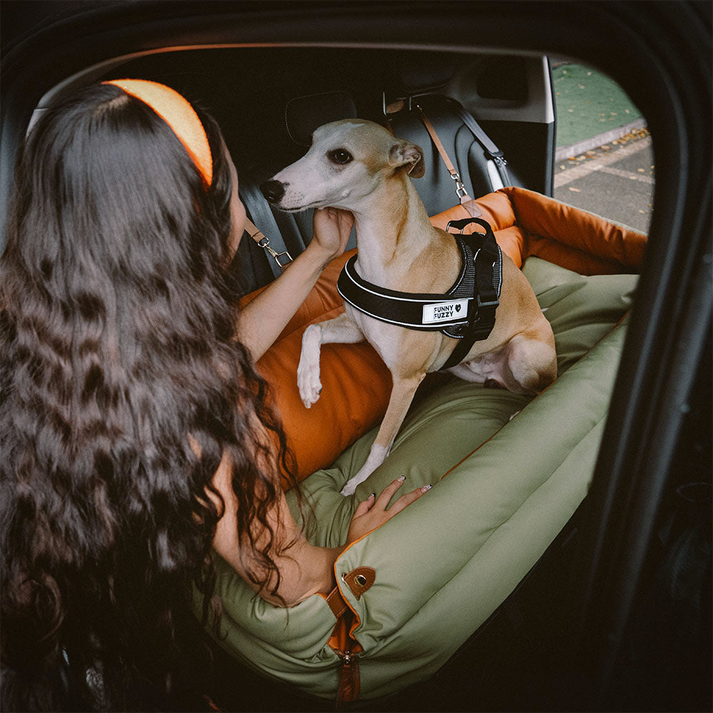 Deluxe Dog Seat for Car - Faux Leather Comfort | Urban Voyager