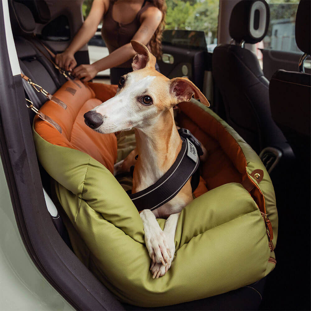 Deluxe Dog Seat for Car - Faux Leather Comfort | Urban Voyager