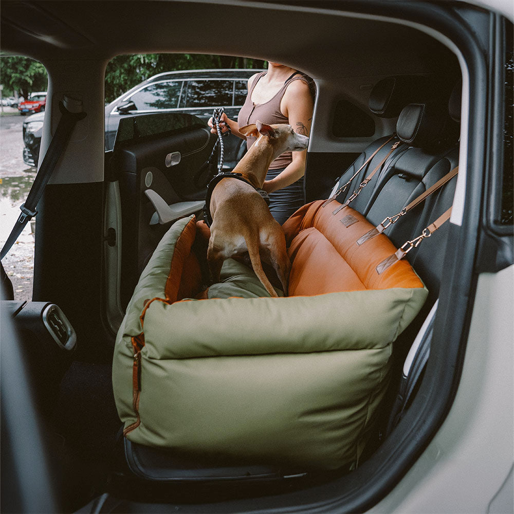 Deluxe Dog Seat for Car - Faux Leather Comfort | Urban Voyager