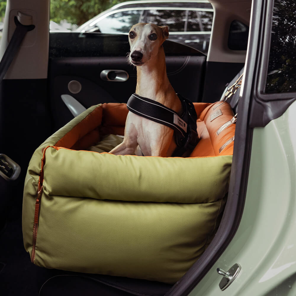 Deluxe Dog Seat for Car - Faux Leather Comfort | Urban Voyager