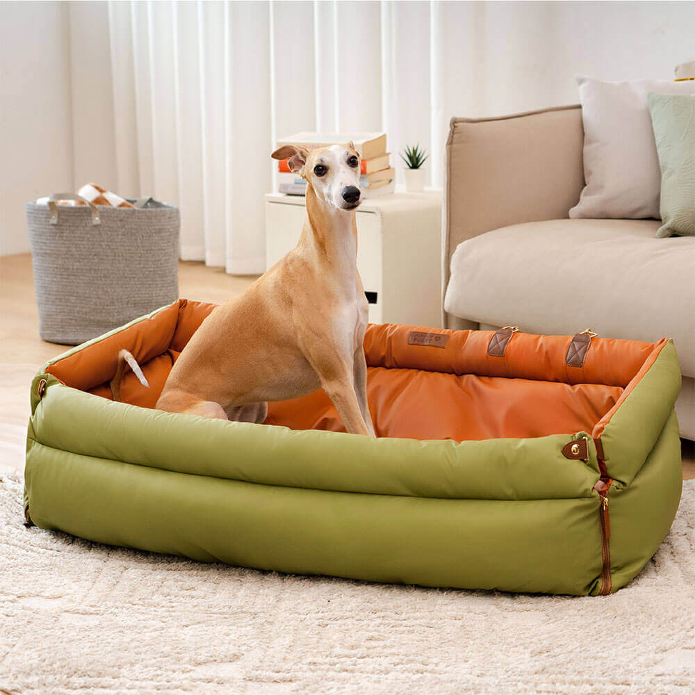 Deluxe Dog Seat for Car - Faux Leather Comfort | Urban Voyager