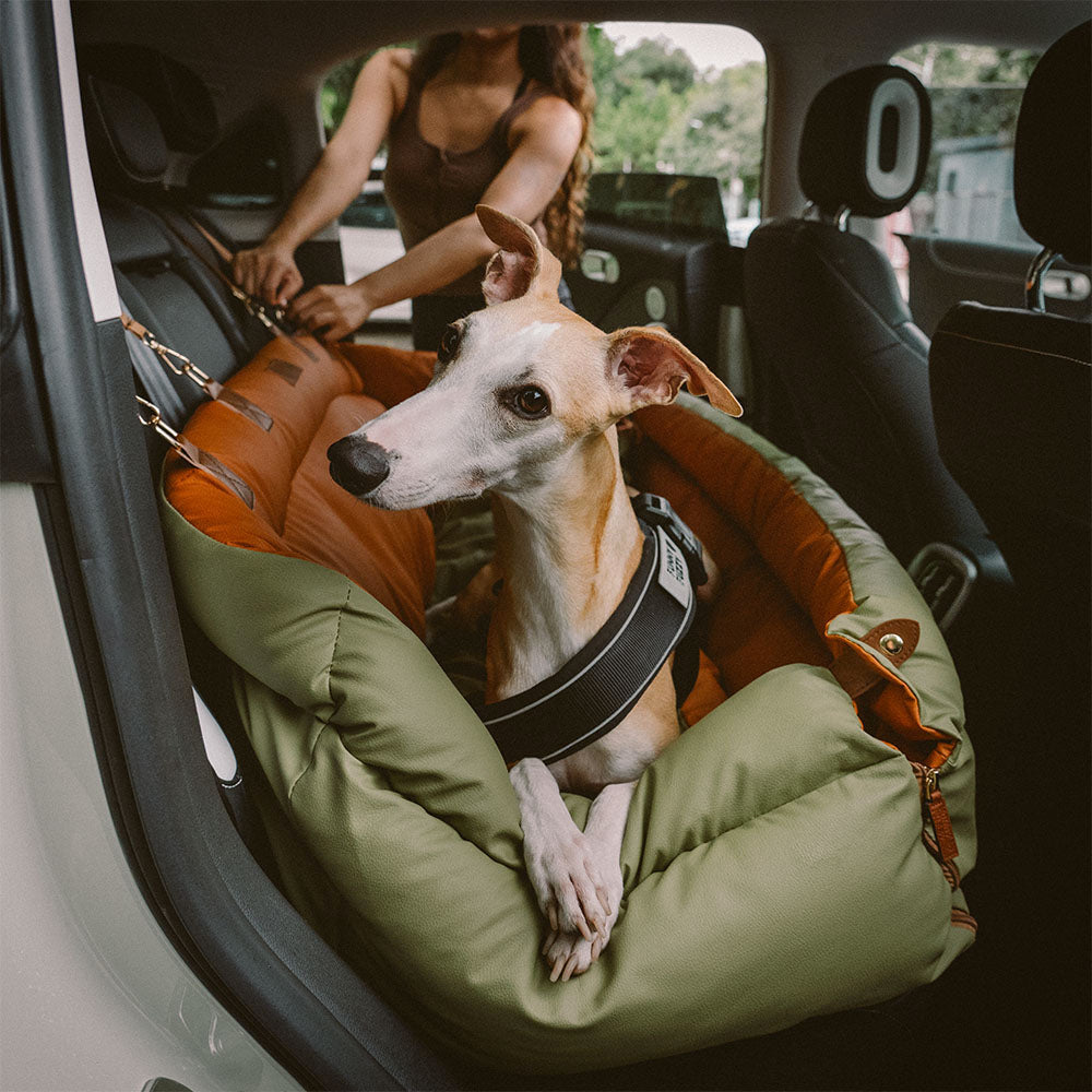 Deluxe Dog Seat for Car - Faux Leather Comfort | Urban Voyager