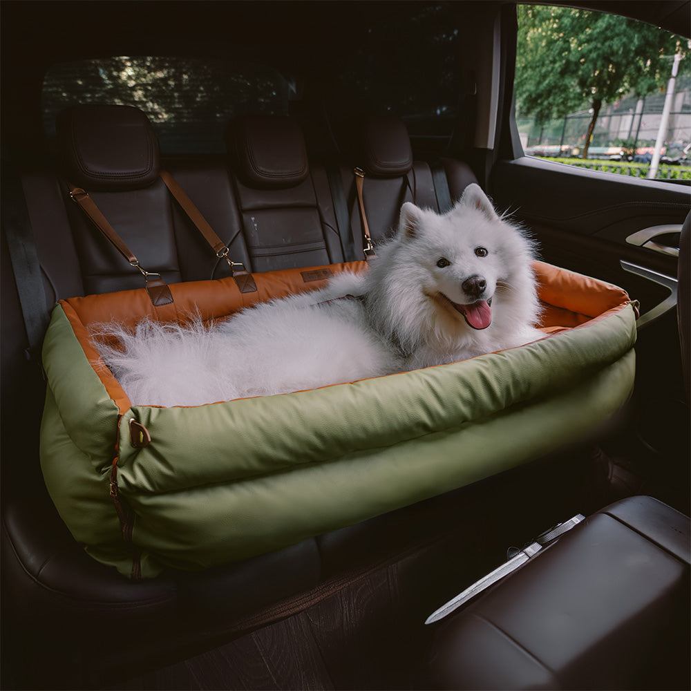 Deluxe Dog Seat for Car - Faux Leather Comfort | Urban Voyager