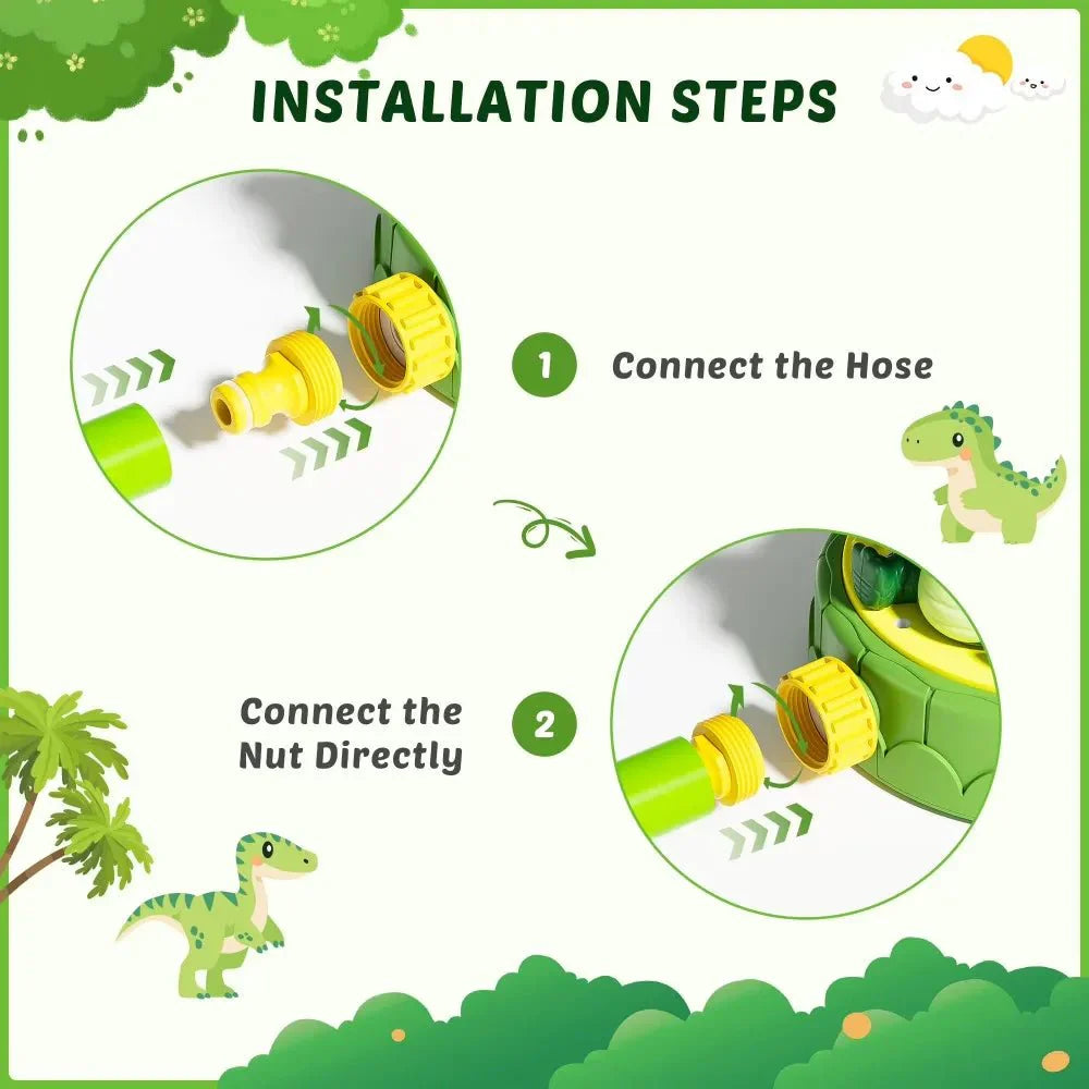 DINOSPLASH – Interactive Dinosaur Water Sprinkler for Fun Summer Play