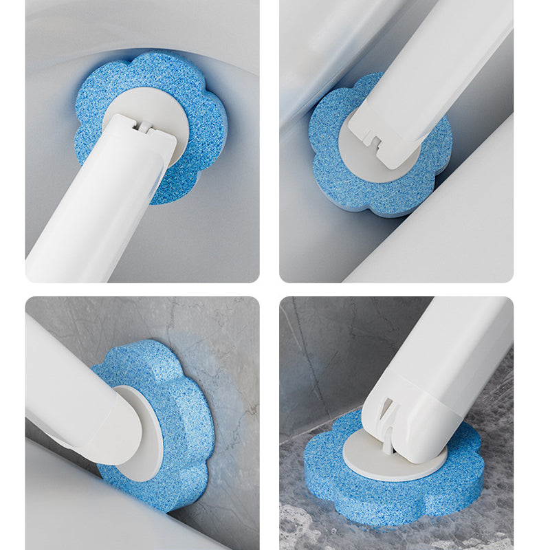 Disposable Toilet Brush | Antibacterial | Hygienic Sponge Heads | CleanClick
