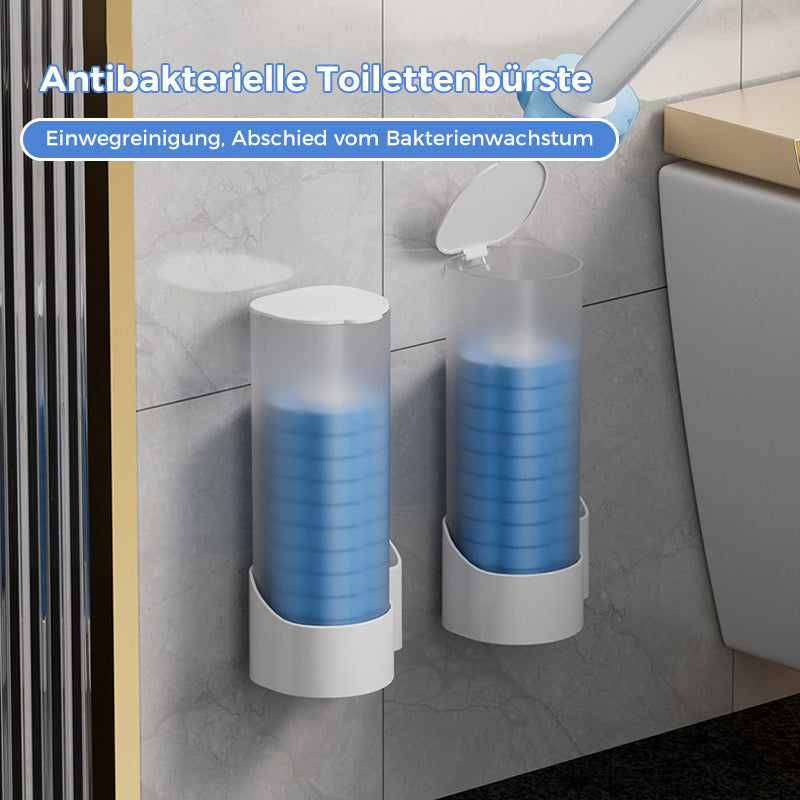 Disposable Toilet Brush | Antibacterial | Hygienic Sponge Heads | CleanClick