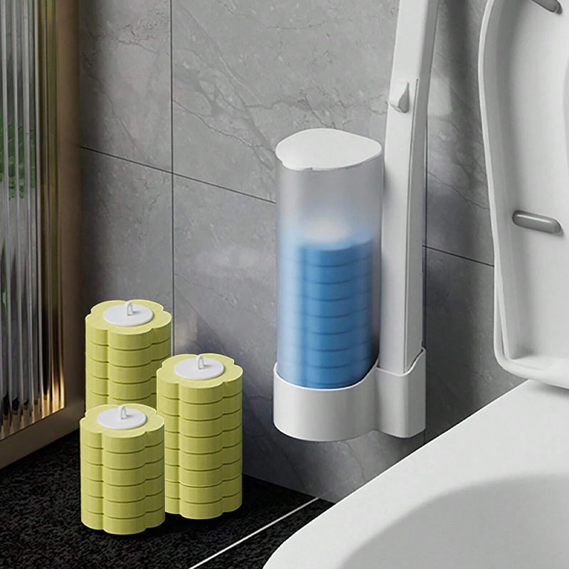 Disposable Toilet Brush | Antibacterial | Hygienic Sponge Heads | CleanClick