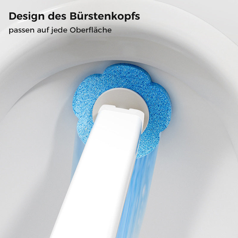 Disposable Toilet Brush | Antibacterial | Hygienic Sponge Heads | CleanClick