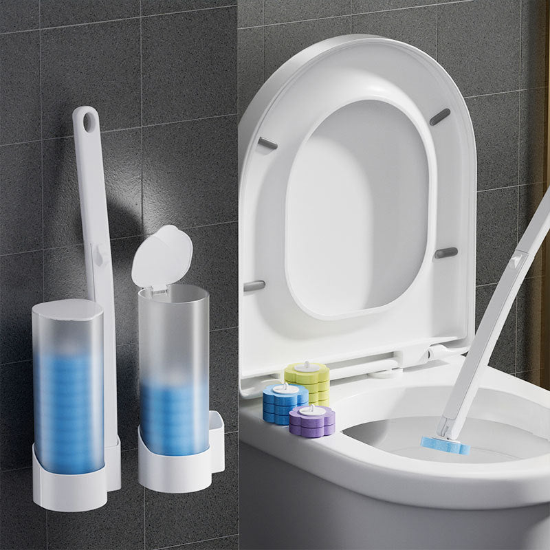 Disposable Toilet Brush | Antibacterial | Hygienic Sponge Heads | CleanClick