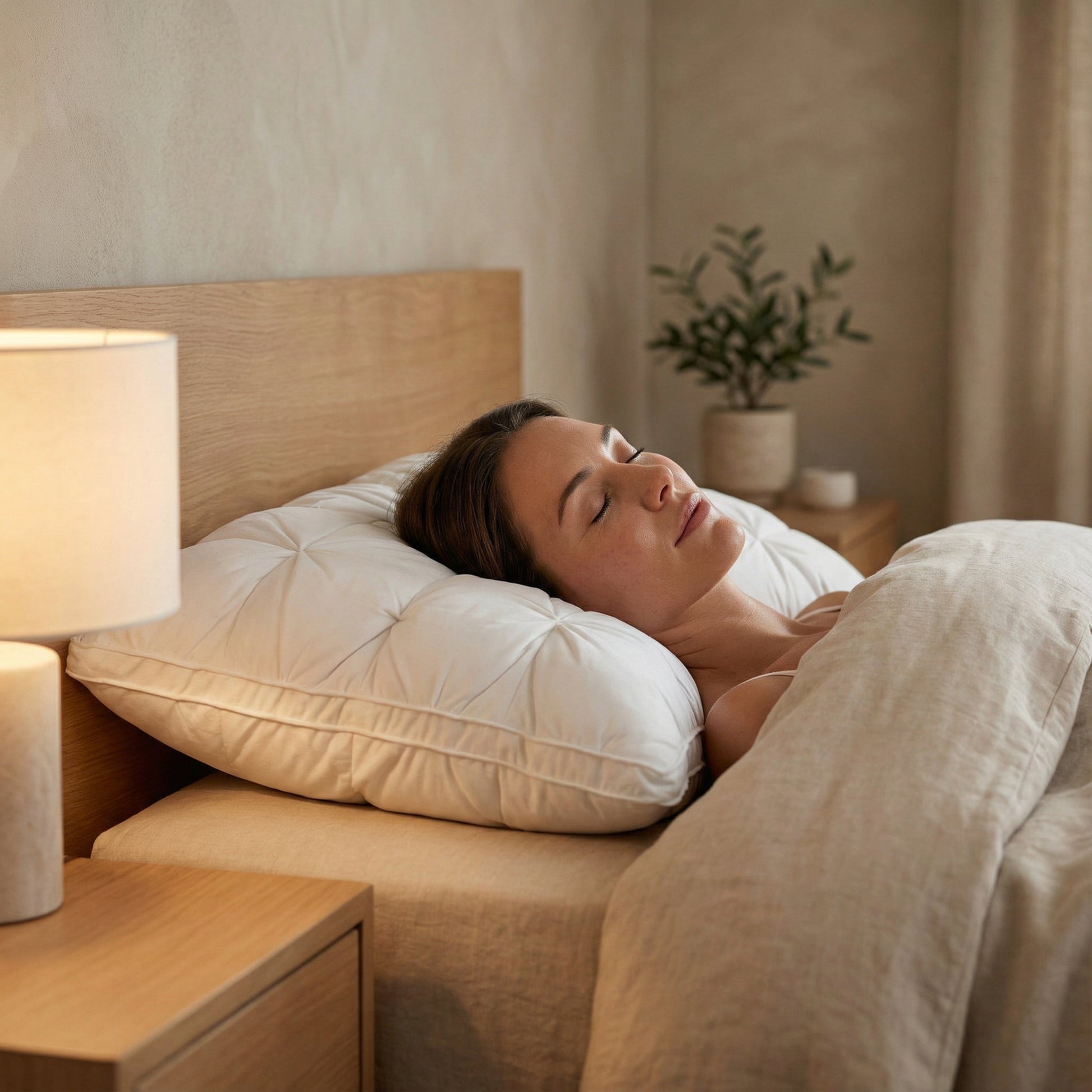 Down Pillow | Soft Support Like in a Hotel | Breathable Cotton Cover | FeatherDream