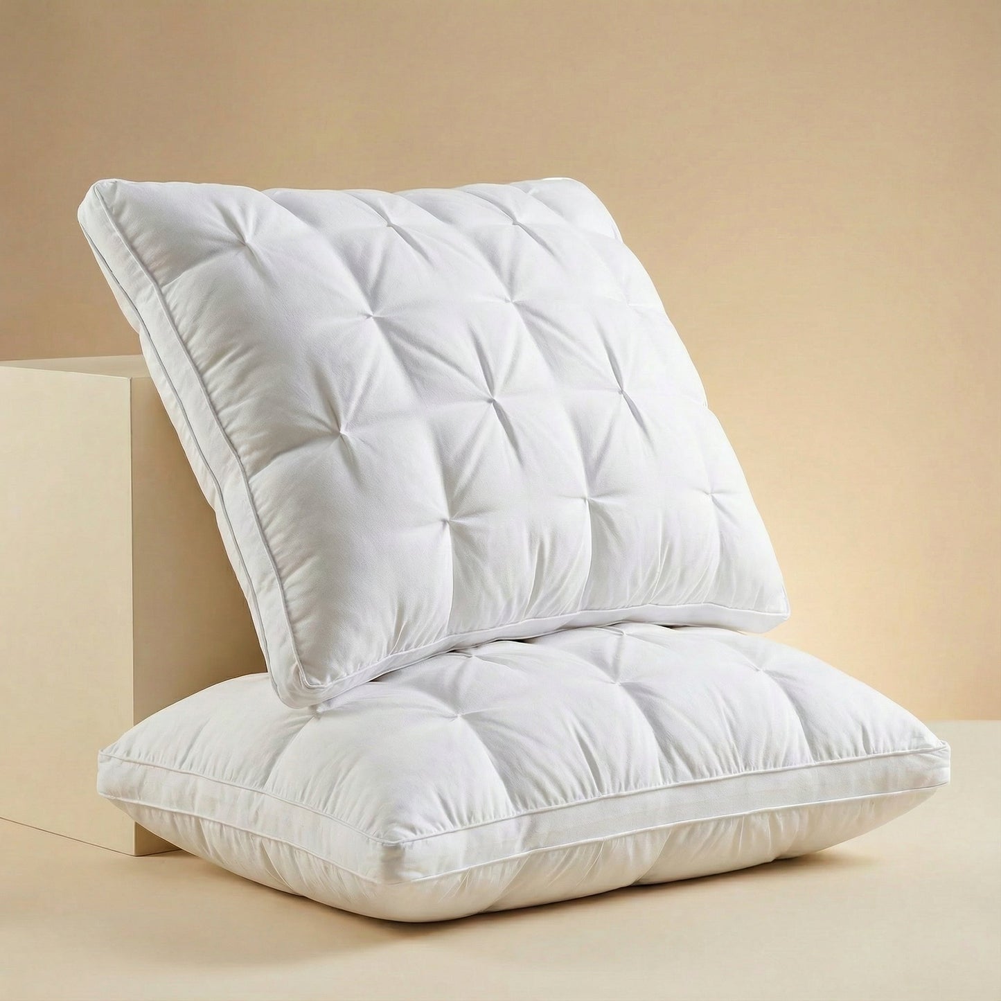 Down Pillow | Soft Support Like in a Hotel | Breathable Cotton Cover | FeatherDream