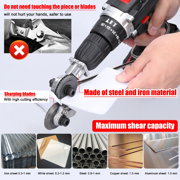 DrillCut - Metal Cutting Adapter for Drill